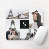 Tapis De Souris Créez votre propre collage monographique de 4 phot (Avec souris)