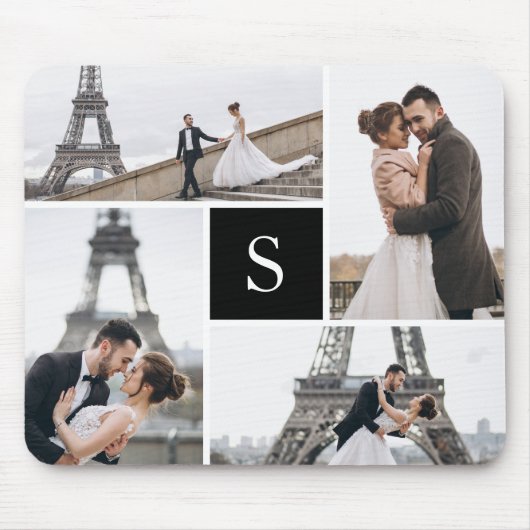 Tapis De Souris Créez votre propre collage monographique de 4 phot (Devant)