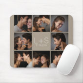 Tapis De Souris Créez votre propre collection photo Mariage Monogr (Avec souris)