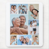 Tapis De Souris Créez votre propre écran de 8 photos Collage de so (Devant)