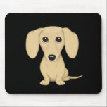 Tapis De Souris Crème courte Haired Dachshund<br><div class="desc">Dessin Wiener Dog Mousepad. Fait un cadeau mignon pour les amateurs de Doxie!</div>