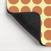 Tapis De Souris Crème de Zeste Points Neutres avec monogramme (Coin)