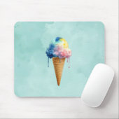 Tapis De Souris Crème glacée (Avec souris)