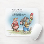 Tapis De Souris Crème glacée (Avec souris)