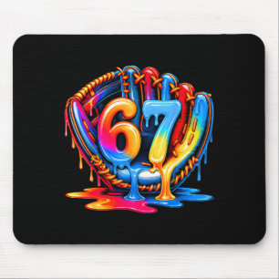Tapis De Souris Crème Glacée Baseball Drip 67 Mode de Vie Baseball