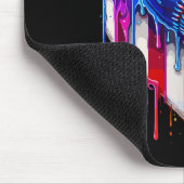 Tapis De Souris Crème glacée de baseball American Drapeau (Coin)