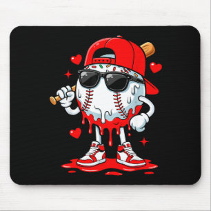 Tapis De Souris Crème glacée goutte baseball Sungles garçons jeune