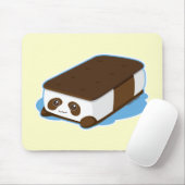 Tapis De Souris Crème glacée mignonne de barre de panda (Avec souris)