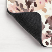 Tapis De Souris Crème rose Brown léopard (Coin)