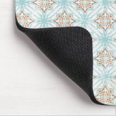 Tapis De Souris Crème rouille Tan Bleu Mousepad (Coin)