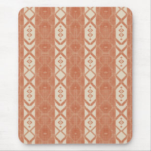 Tapis De Souris Crème Terracotta Moderne Minimaliste Rayure Boho