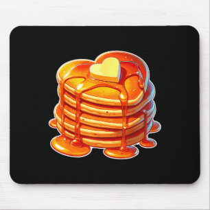 Tapis De Souris Crêpes Sirop Saint-Valentin Cœur Graphisme