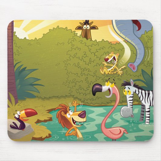 Tapis De Souris Crépuscule au trou d'eau (Devant)