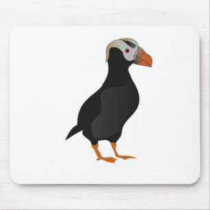 Tapis De Souris Crested Puffin Standing
