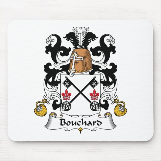 Tapis De Souris Crête de famille de Bouchard (Devant)