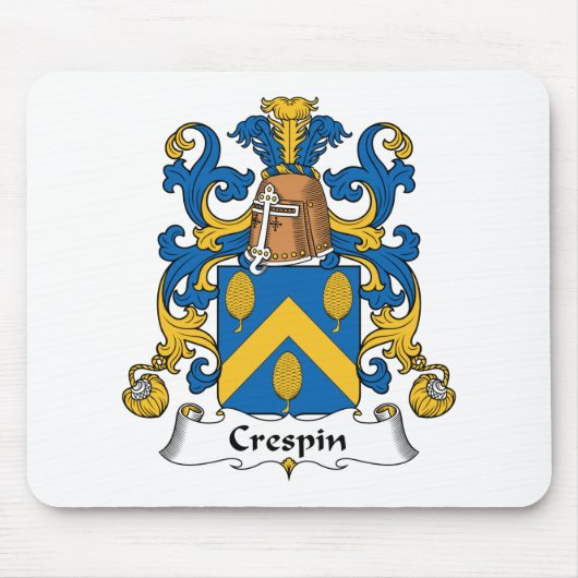 Tapis De Souris Crête de famille de Crespin (Devant)