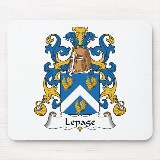 Tapis De Souris Crête de famille de Lepage (Devant)