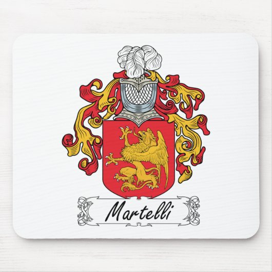 Tapis De Souris Crête de famille de Martelli (Devant)