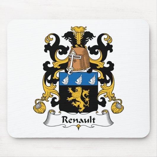 Tapis De Souris Crête de famille de Renault (Devant)