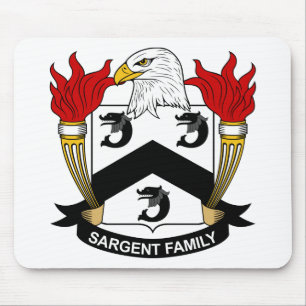 Tapis De Souris Crête de famille de Sargent