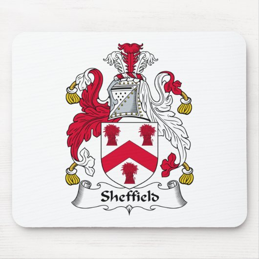 Tapis De Souris Crête de famille de Sheffield (Devant)