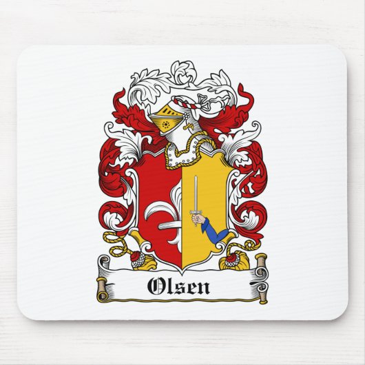 Tapis De Souris Crête de famille d'Olsen (Devant)