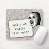 Tapis De Souris Cri fait sur commande des textes sur la texture (Avec souris)