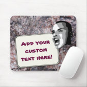 Tapis De Souris Cri fait sur commande des textes sur la texture (Avec souris)