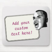 Tapis De Souris Cri fait sur commande des textes sur l'argent de (Devant)