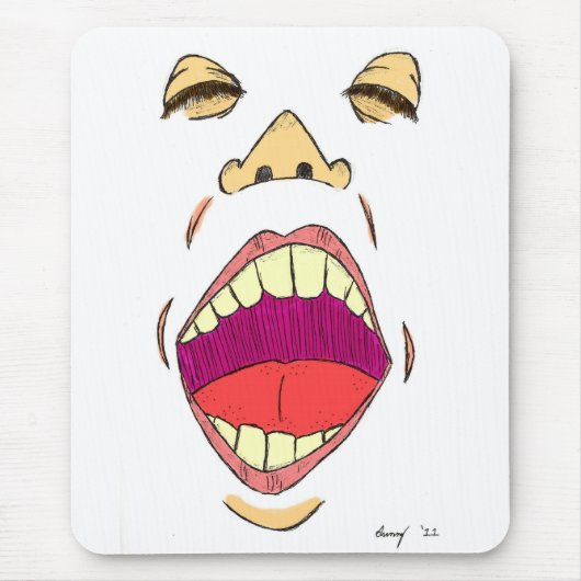 Tapis De Souris "Criez" Mousepad (Devant)