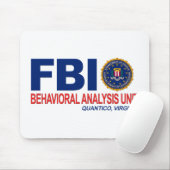 Tapis De Souris Criminel de FBI BAU (Avec souris)