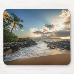 Tapis De Souris Crique de la plage Makena de Makena