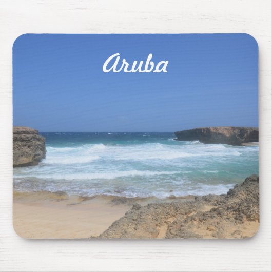 Tapis De Souris Crise des vagues à Boca Keto à Aruba (Devant)