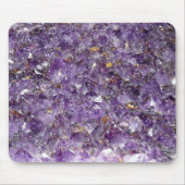 Tapis De Souris Cristal d'Améthyste Étincelant - Géode Violette (Devant)
