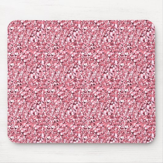 Tapis De Souris cristal druzy - quartz rose rose (Devant)