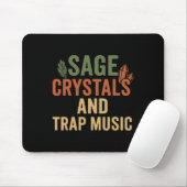 Tapis De Souris Cristaux de Sage Musique de Trap (Avec souris)