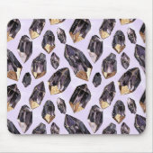Tapis De Souris Cristaux d'or violet (Devant)