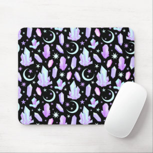 Tapis de souris "Cristaux et Lunes"