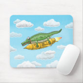 Tapis De Souris Croc Fusée (Avec souris)