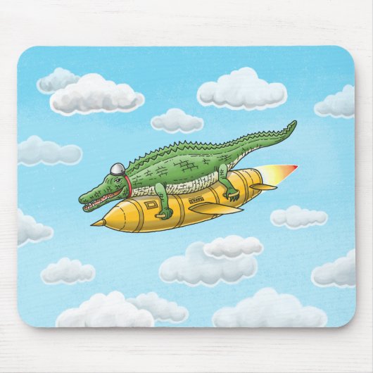 Tapis De Souris Croc Fusée (Devant)