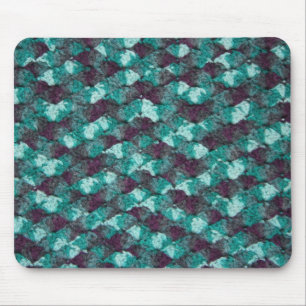 Tapis De Souris Crochet bleu multicolore