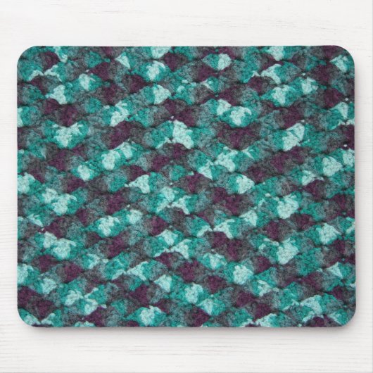 Tapis De Souris Crochet bleu multicolore (Devant)