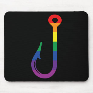 Tapis De Souris Crochet LGBT drapeau Gay pêcheur Fierté Queer Plui