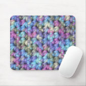 Tapis De Souris Crochet multi violet bleu de couleur (Avec souris)