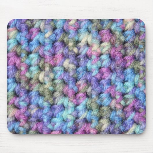 Tapis De Souris Crochet multi violet bleu de couleur (Devant)