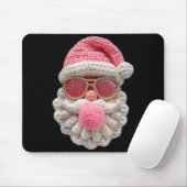 Tapis De Souris Crochet Santa Blowing Bubble Gum Christmas Girly K (Avec souris)