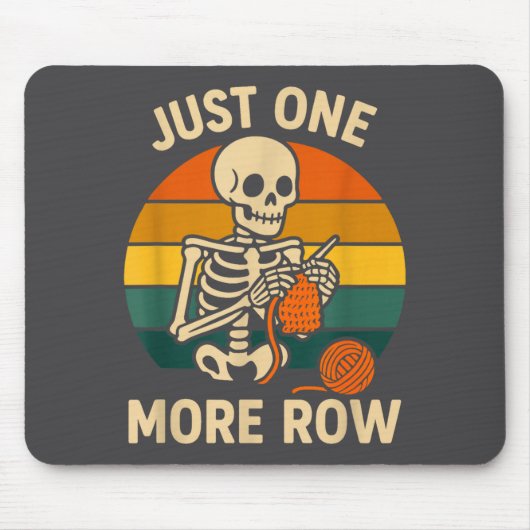 Tapis De Souris Crocheting More Crochet Just Skeleton Lover Knitti (Devant)