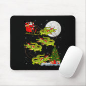 Tapis De Souris Crocodile Alligators Santa Sleigh Flying Funny Chr (Avec souris)