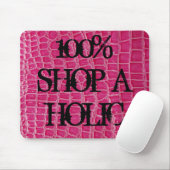 Tapis De Souris Crocodile rose chaud Peau de crocodile Mousepad pe (Avec souris)