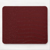 Tapis De Souris Crocodile Rouge Peau à imprimer Vernis (Devant)
